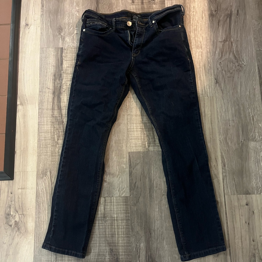 Men’s dark wash slim jeans. Fried-denim; size 34x32.
